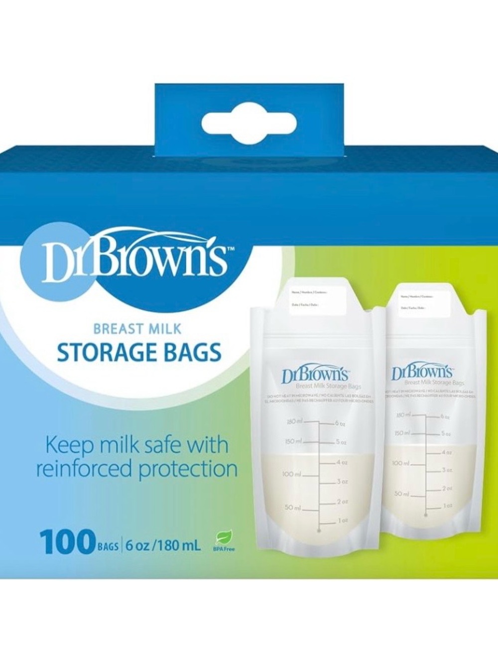 Dr. Brown’s Breast Milk Storage Bags (100 Bags)